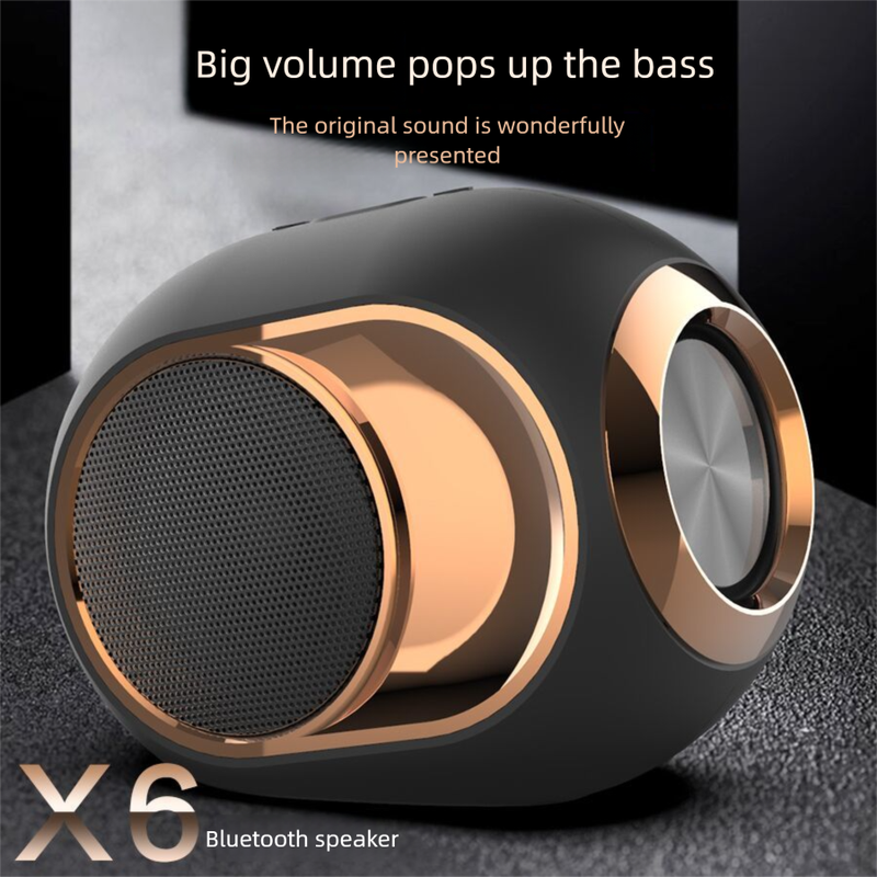 Neu X6 Bluetooth-Lautsprecher Wireless Super Bass Tragbarer Kartensteckplatz USB-Laufwerk Home Hohe Lautstärke Surround Sound_voghion.com