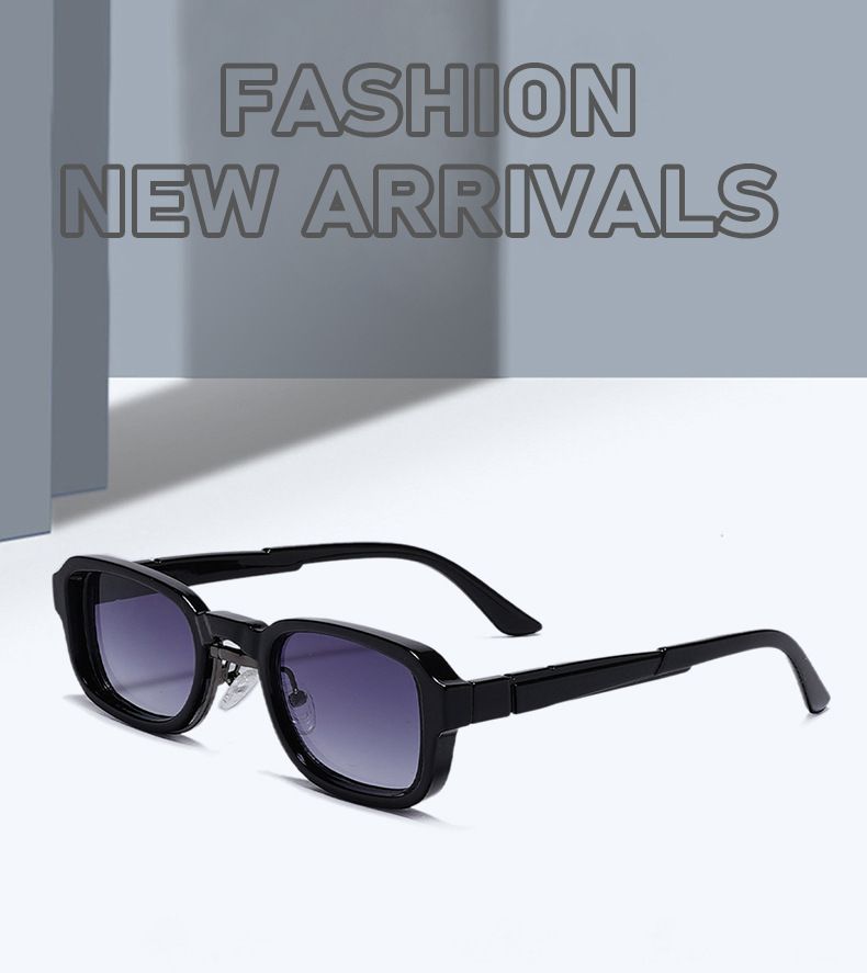 Retro Square Gradient Sunglasses - Classic Small Frame (Unisex UV Protection)_voghion.com