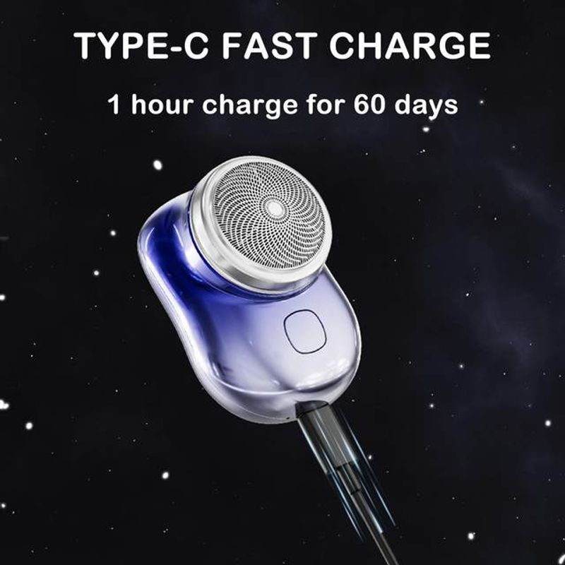 Scheermes voor mannen Mini-scheerapparaat Elektrisch scheerapparaat Zakformaat Draagbaar Outdoor Smart Battery Tool_voghion.com
