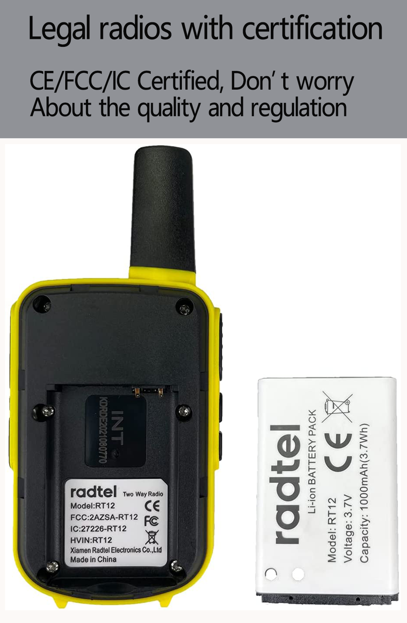Mini Walkie Talkie Radtel RT12 Portable Two Way PMR FRS Radio Comunicador Long Range Kids Walkie-Talkie For Hotel_voghion.com