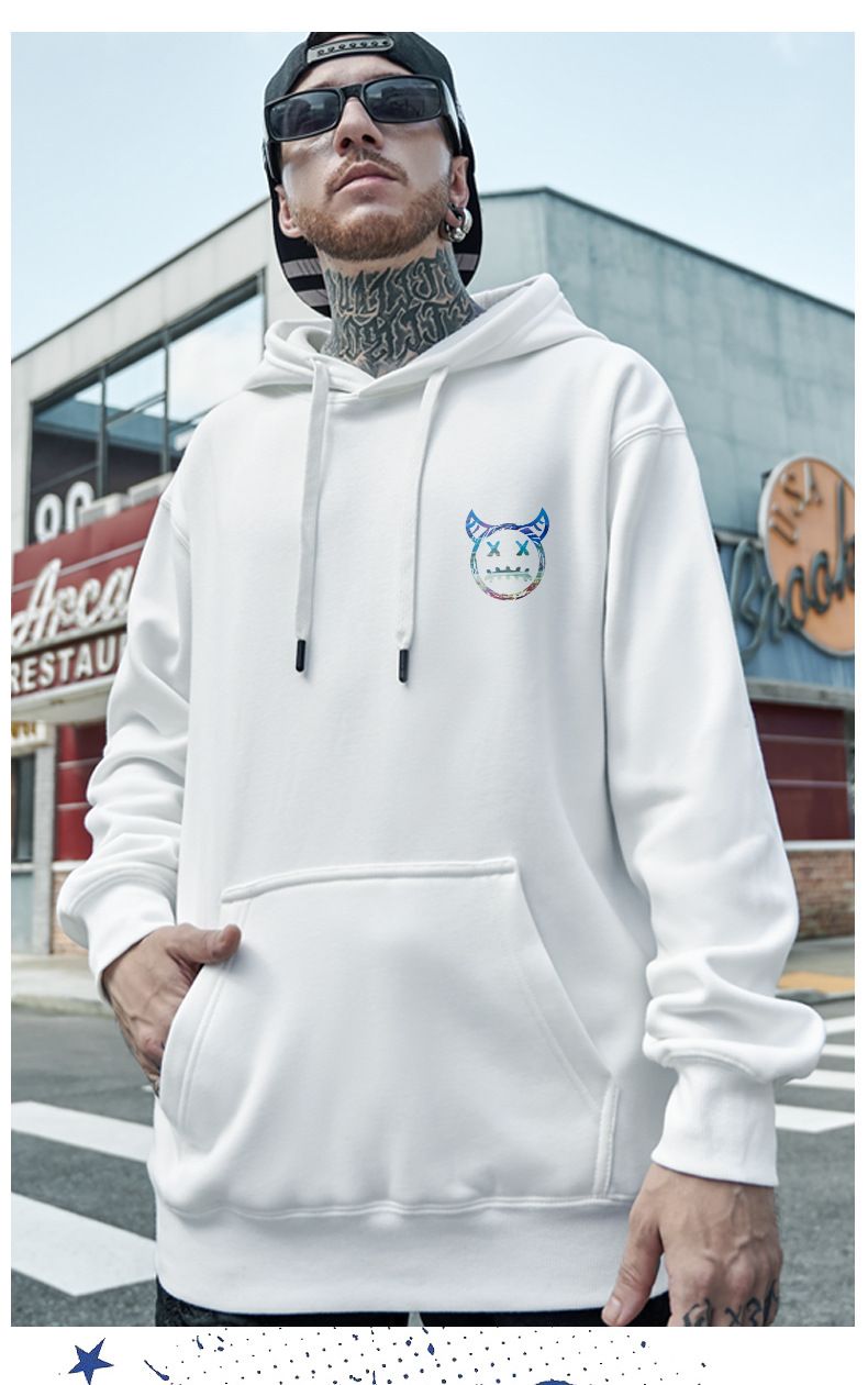 Felpa con cappuccio oversize da uomo Trend Bear da uomo maglione ampio taglie forti_voghion.com