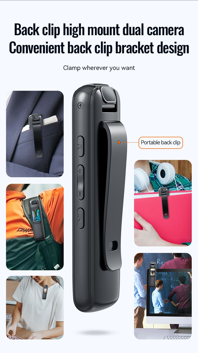 Digital Voice Recorder V22 Nachtsicht-Lernrekorder Mp3ai Intelligenter professioneller High-Definition-Rauschunterdrückungs-1080-Videorekorder_voghion.com