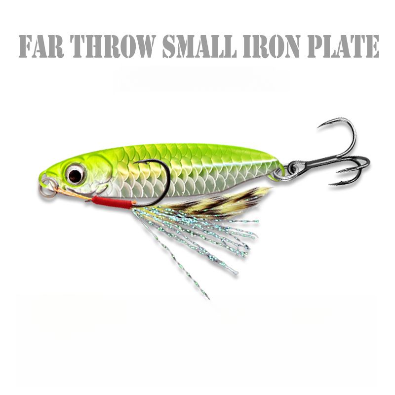 Yan Fish Scale Pattern Long Casting Floating Blue Small Iron Plate Sequin Sea Fishing Swordfish Lure Bait_voghion.com