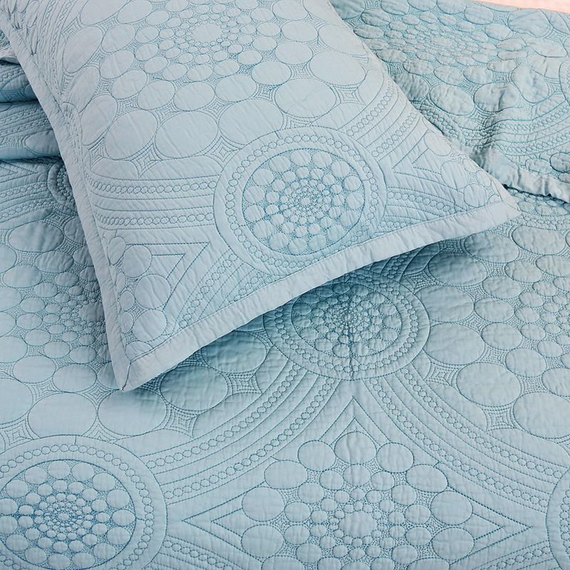 Luxuriöses, gestepptes Tagesdecken-Set aus Tencel, 3-teilig, bestickte Sommerdecke mit eleganten Nähten für Queen-Size-Betten, atmungsaktiv, leicht_voghion.com