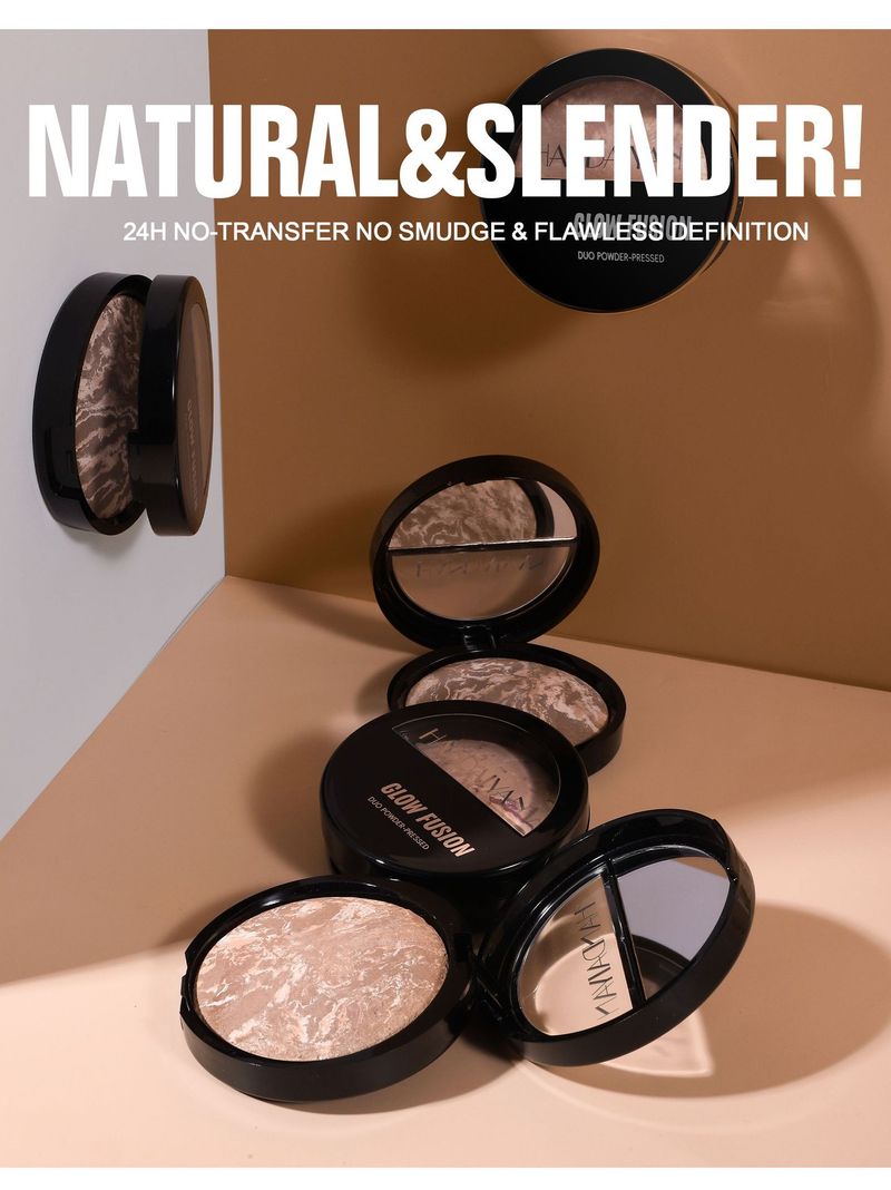 HANDAIYAN Highlight And Contour Setting Powder - Pearl - Finished, Oil - Control, Baked Powder For Concealing And Setting Makeup_voghion.com