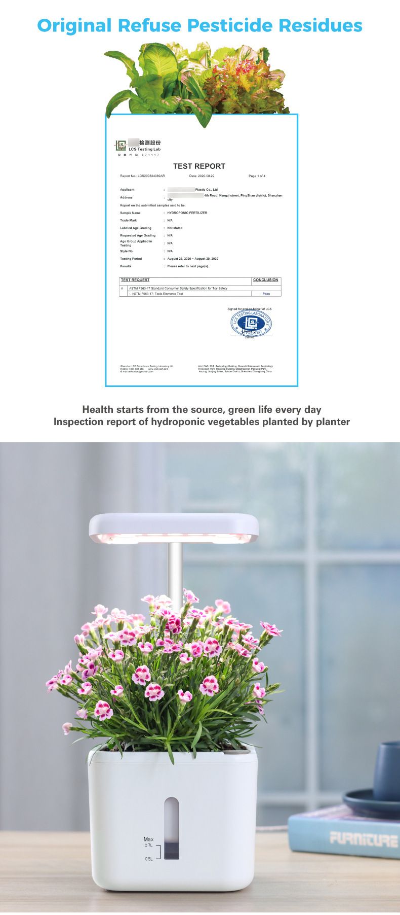 Pametni stroj za sadnju, sadnja sobnih biljaka, svjetlo punog spektra, sadnja povrća, kreativni poklon, poklon_voghion.com