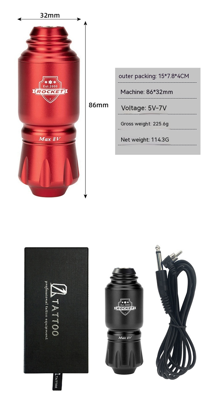 Rocket Motor Short Pen, Cutting, Mixing, and Integrated Machine, Ou Liang Tattoo Equipment_voghion.com