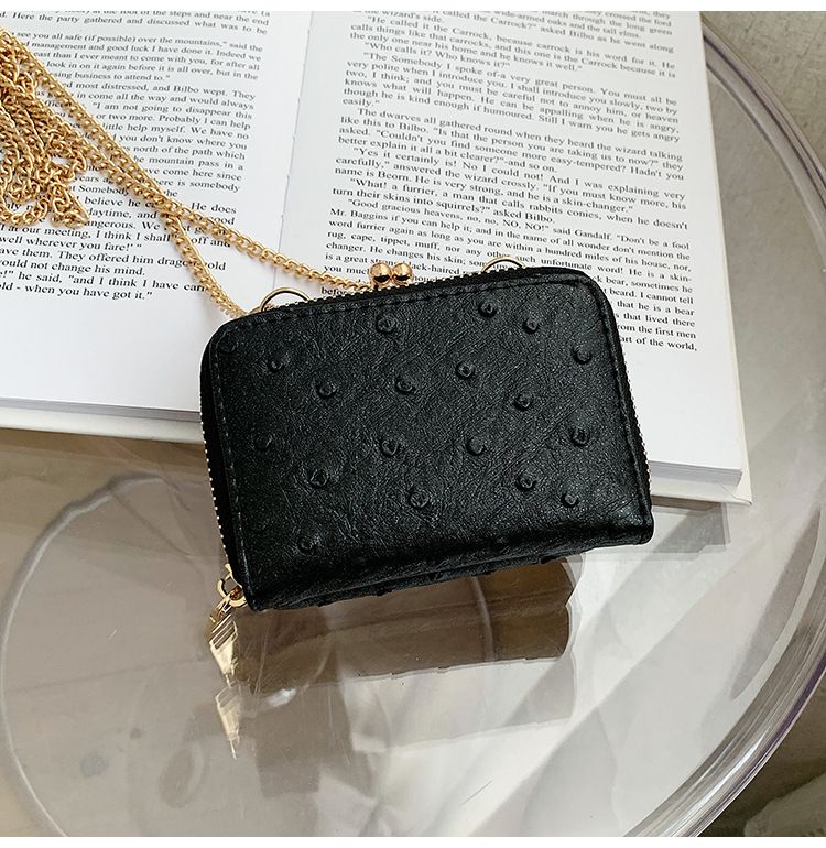 Torebka damska na jedno ramię, wzór strusia, mała torebka typu crossbody, tekstura popularna_voghion.com