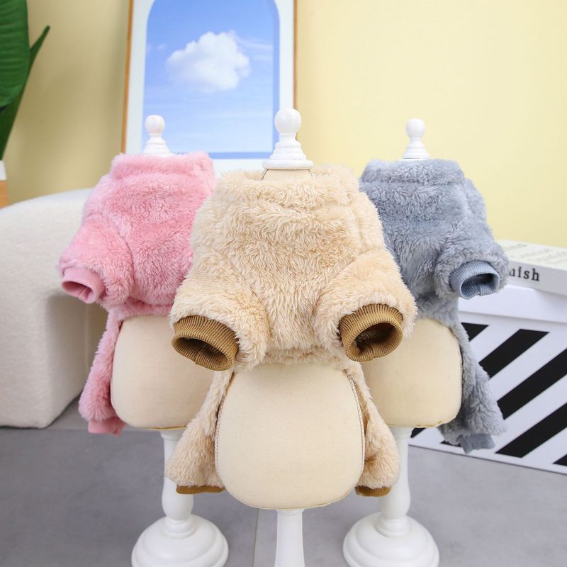 Dog Autumn/Winter Teddy Cat Pet Winter New 23 Crown Four Leg Velvet Clothes_voghion.com
