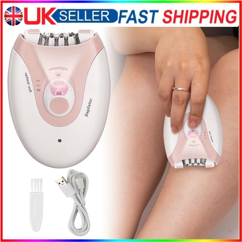 Epilierer für Frauen Lady Körper Gesichtshaarentfernung Rasierer Trimmer USB wiederaufladbar_voghion.com