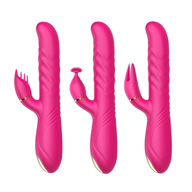 Frequenza Dildo 10 Vibrazioni Coniglio Vibrazione Bacchetta Giocattoli del sesso per le donne Masturbazione femminile Doppio motore G Spot Clitoride_voghion.com