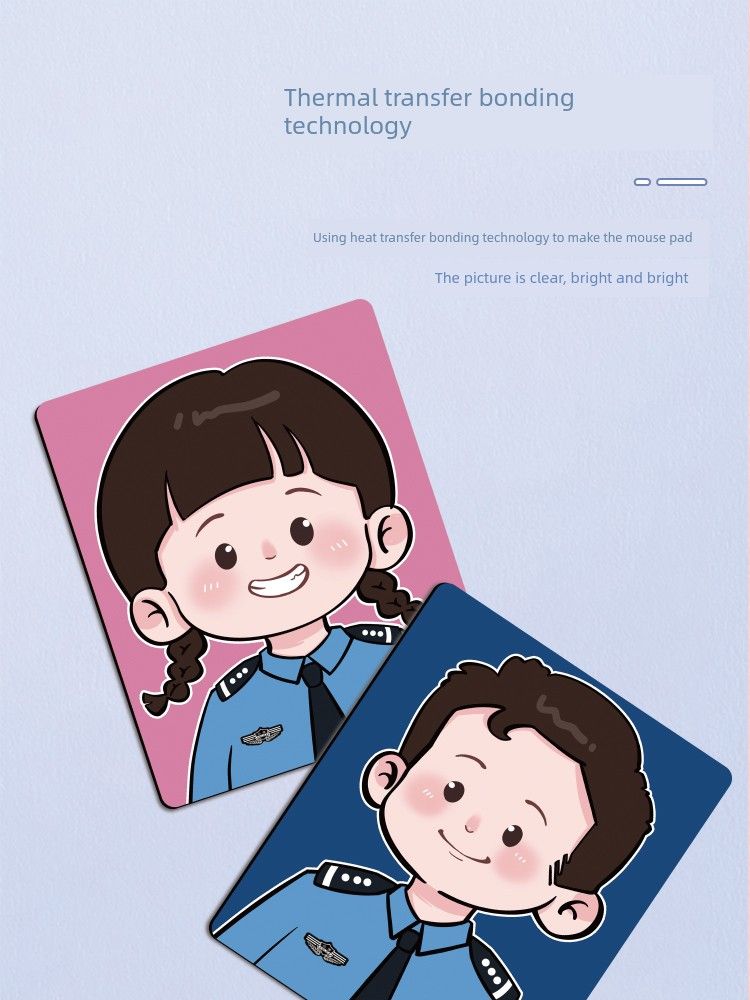 Alfombrilla de ratón pequeña de regalo con bordes bloqueados y escritura policial de calidad inmejorable_voghion.com