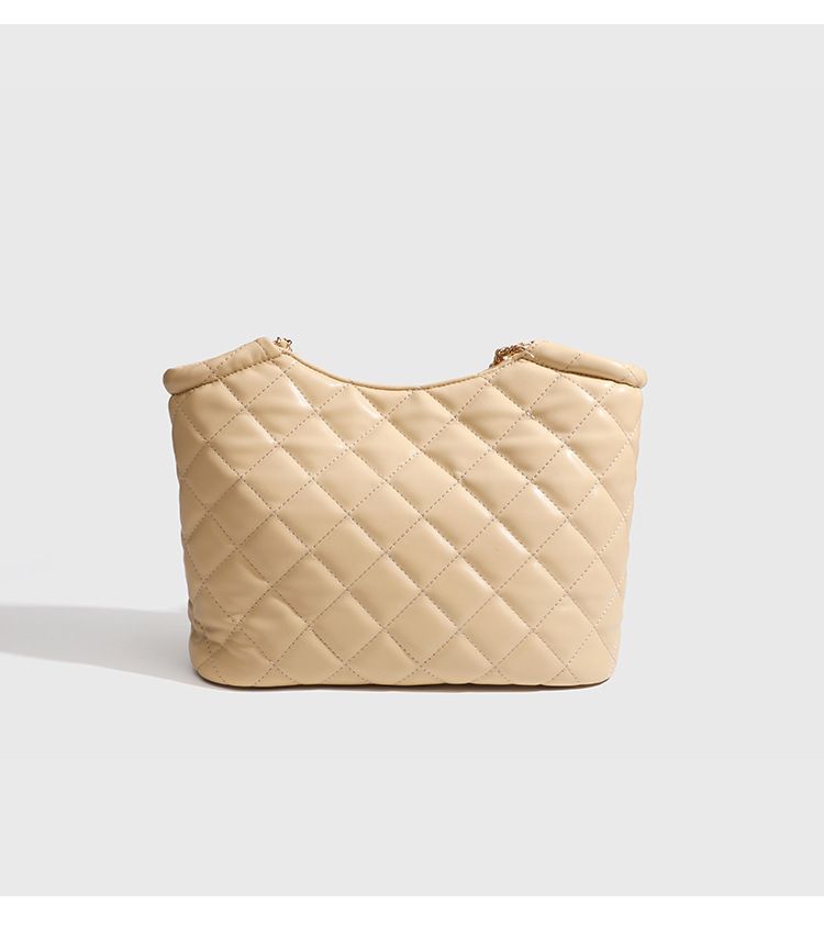 Borsa da donna, stile pigro, alla moda, con catena rombica, grande capacità, semplice, da viaggio, a tracolla, sottobraccio_voghion.com
