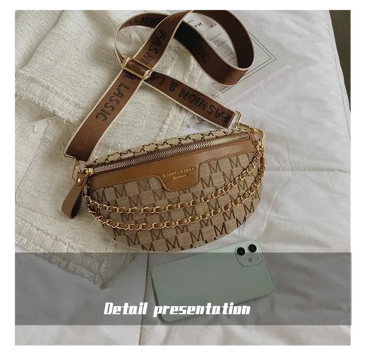 Borsa a tracolla da donna, con tracolla in tela, stile street, alla moda estiva, 250806_voghion.com