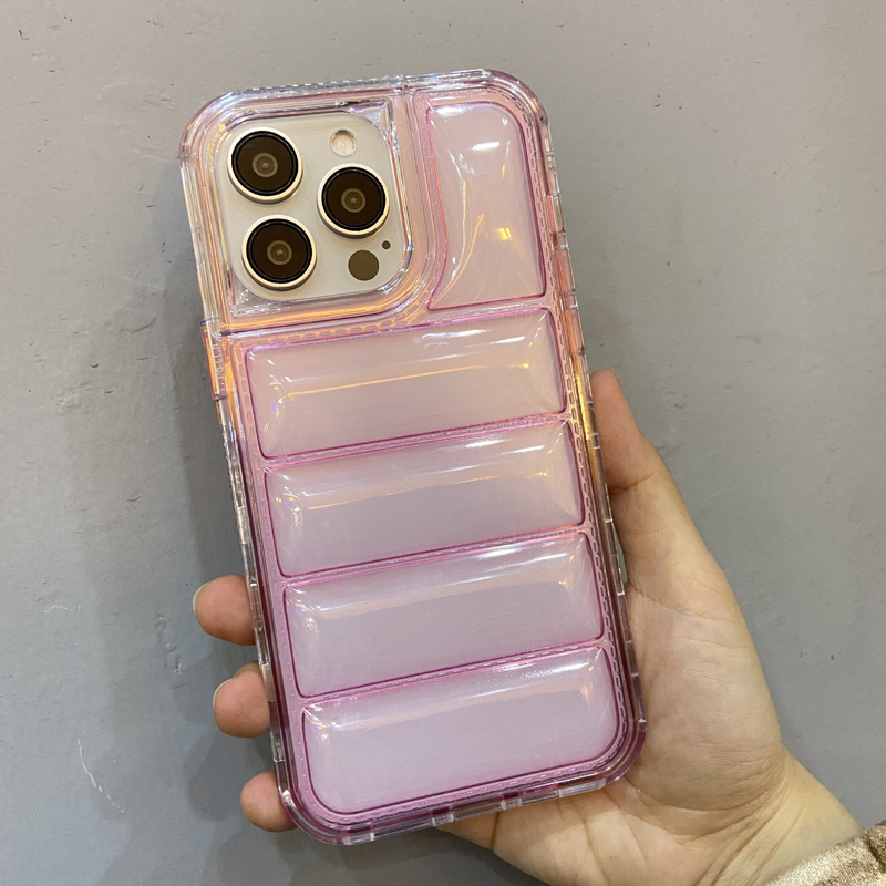Suitable for iPhone 13 Pro (6.1) three in one down jacket dyed Apple 15 phone case_voghion.com