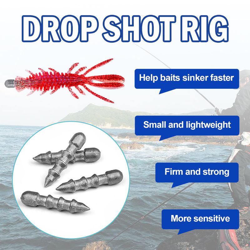 Soft Bait Weight Sinkers Lure Noodle Worm Lead Insert Supplies Fishing Gear Accessories_voghion.com