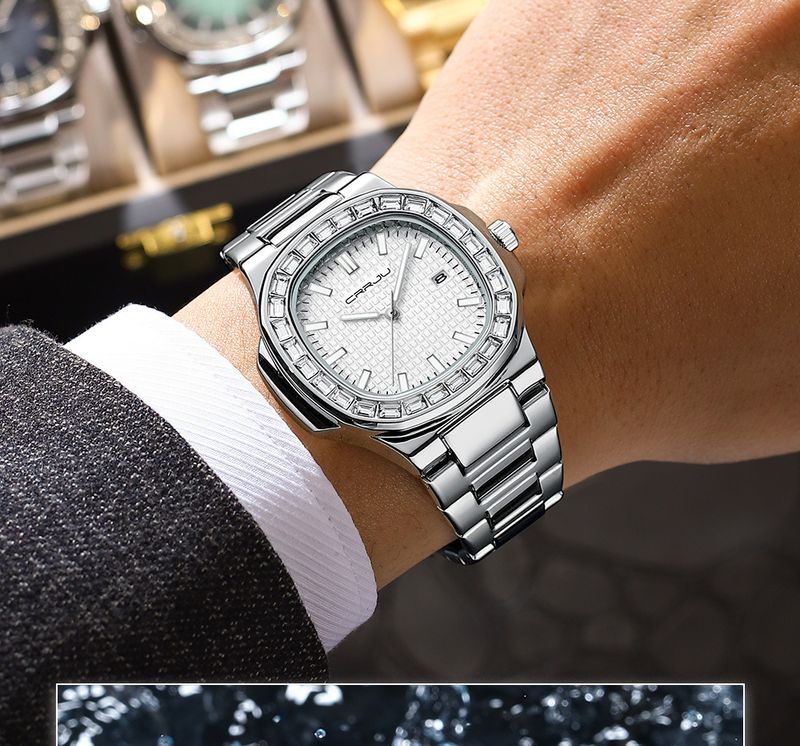 Elegante, quadratische, minimalistische Damenuhr mit Datumsanzeige, wasserdichtem Quarzwerk, modischer Freizeituhr für den Alltag_voghion.com