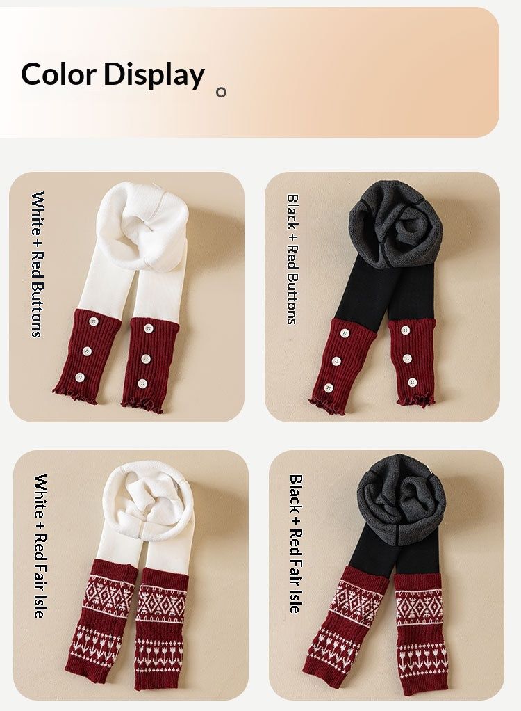 Voyage Fleece-Lined Thickened Leggings Autumn Winter Children's Patchwork Socks Dance Tights Baby Girls' Warm Pants_voghion.com