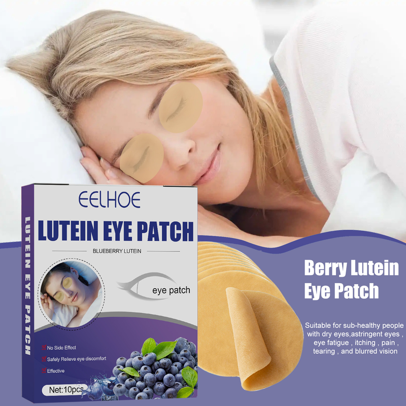 EELHOE Blueberry Lutein Relieving Fatigue and Myopia Cold compress Sleep Eye Mask_voghion.com