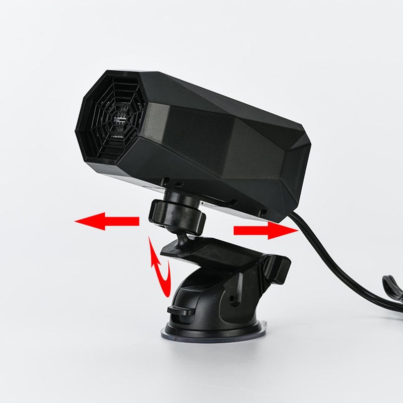 12 Varmevifte 150W Funksjon Vinterfrontrute Bærbar Elektrisk Hjort Duggfjerner Sigarettennerplugg Sugekopp_voghion.com