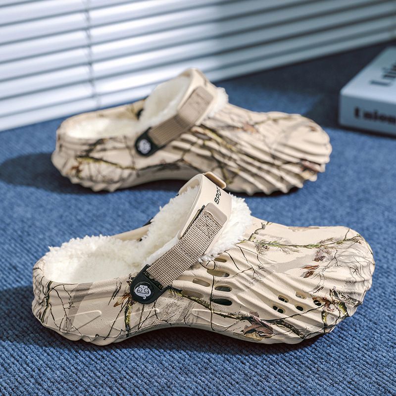 MTX Herren-Hausschuhe Winter 2025 Neue dicke Sohle Fleece gefüttert warme EVA-Dämpfung geschlossene Zehen Baumwollschuhe_voghion.com