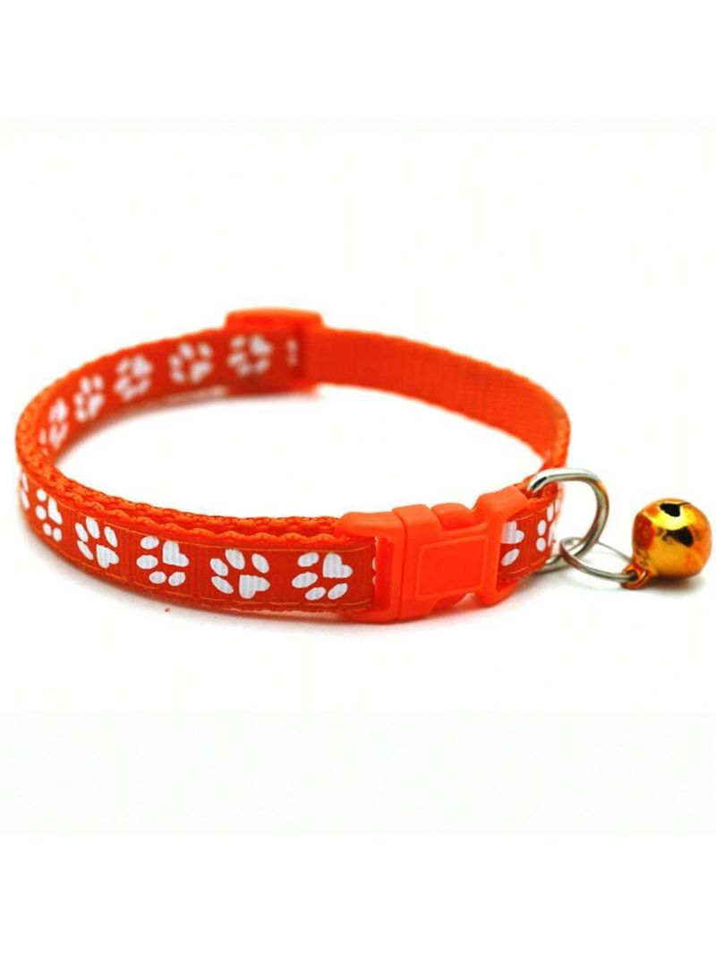 New Colorful Puppy Pet Leash Cat Paw Print Collar_voghion.com
