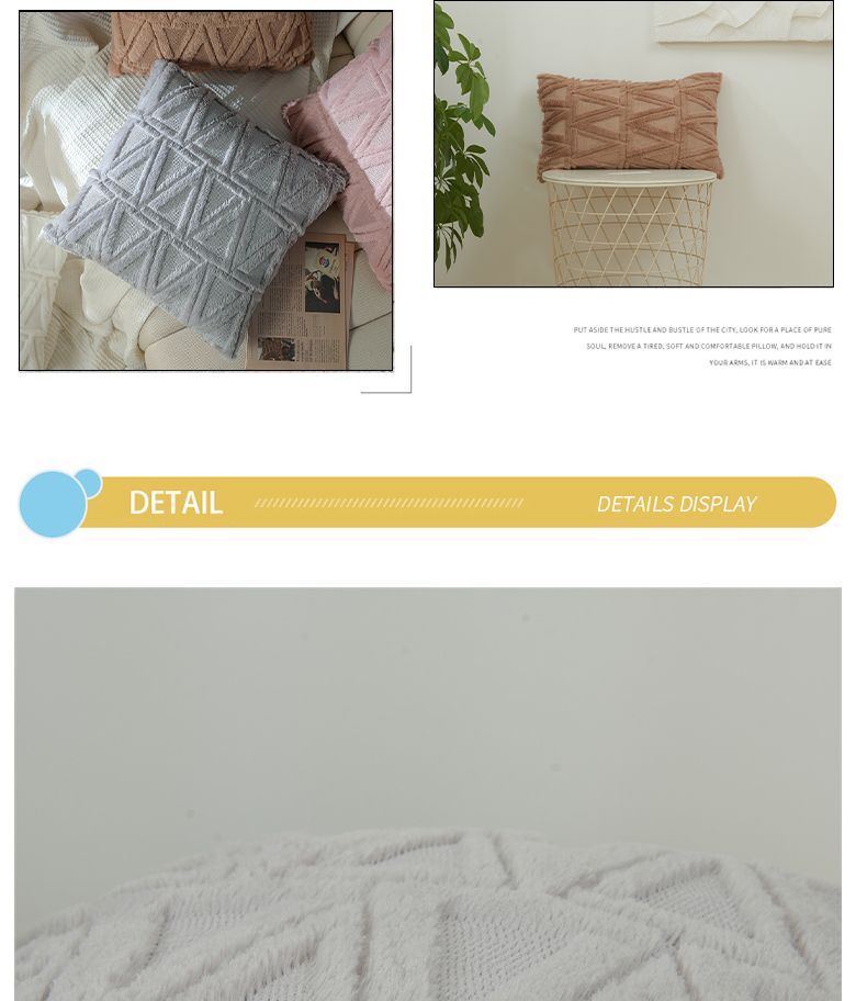 Cushion Cover Short Soft Plush Autumn Decoration 45x45cm 30x50cm Pillowcases Cushions For Decorative Sofa And Chair Home Decor_voghion.com