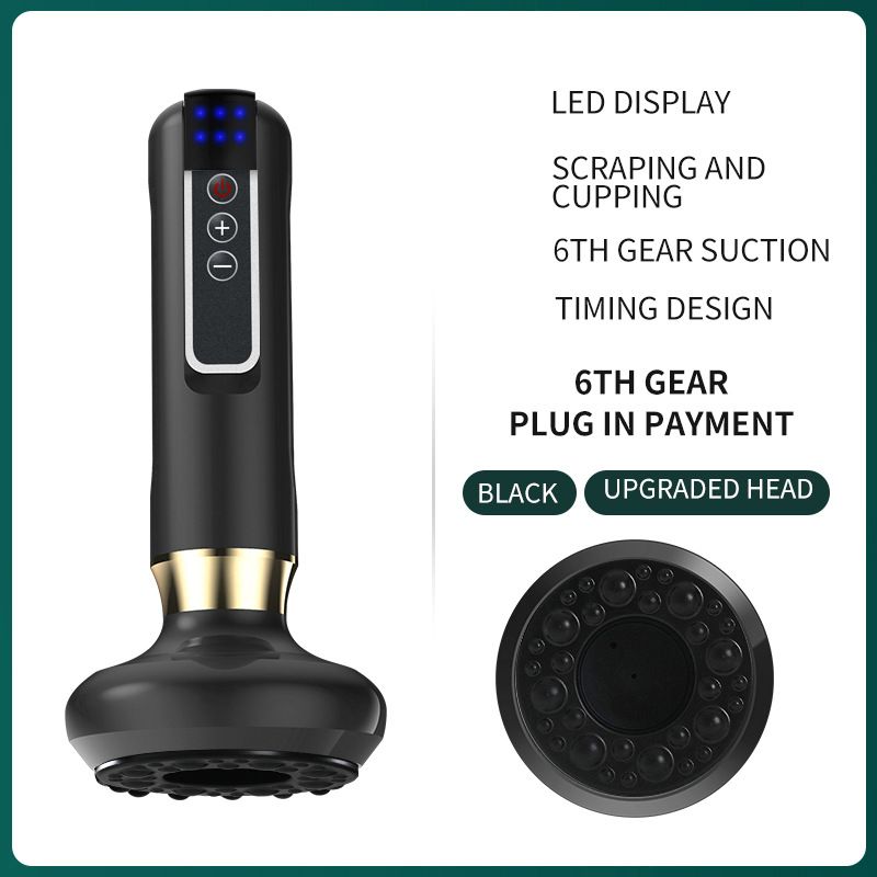 Electric Scraping For Home Use, Health Massage, Meridian Clearing, Cupping Heat Therapy, Suction, Gravity_voghion.com