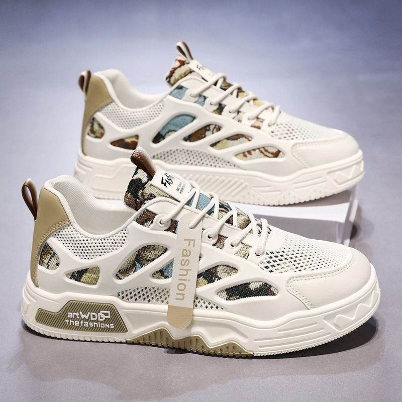 Chaussures pour hommes, chaussures en toile respirantes, petites chaussures blanches pour hommes, chaussures de sport, chaussures décontractées, chaussures de planche_voghion.com