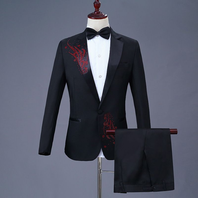 CT New Sequin Performance Costume Stage Slim Fit Suit Set For Male Host Singer Choir Outfit Annual Meeting Formal Wear_voghion.com