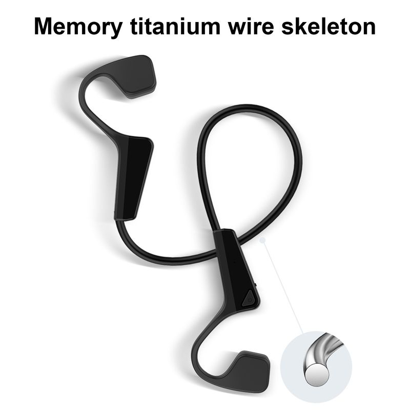 V11 Wireless Earphone Waterproof High Fidelity Ear Hook Bluetooth-compatible 5.0 Bone Conduction Headphone For Sports_voghion.com