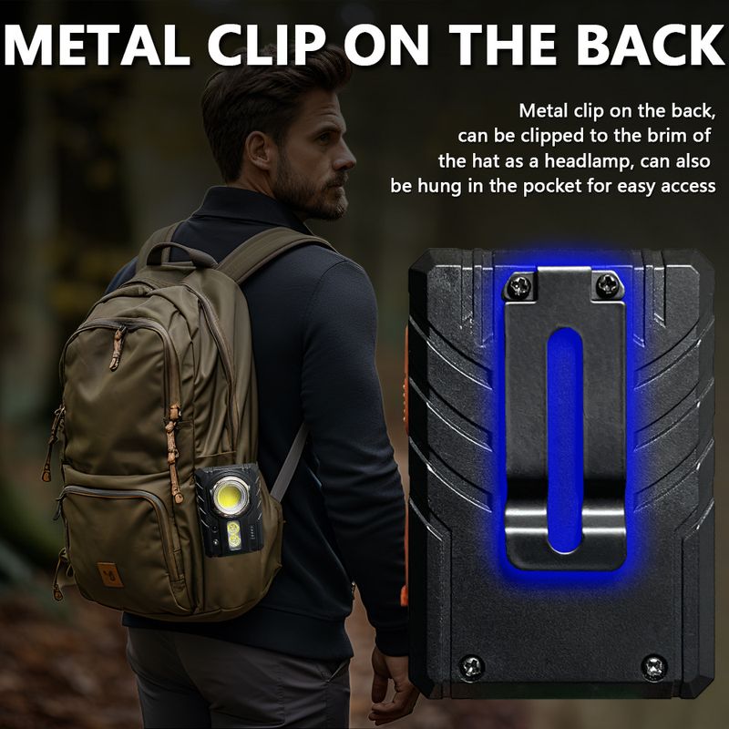 Intelligentes induktives USB-Laden, lange Akkulaufzeit, ultrahelle tragbare Warn- und Arbeitsleuchte für den Außenbereich_voghion.com