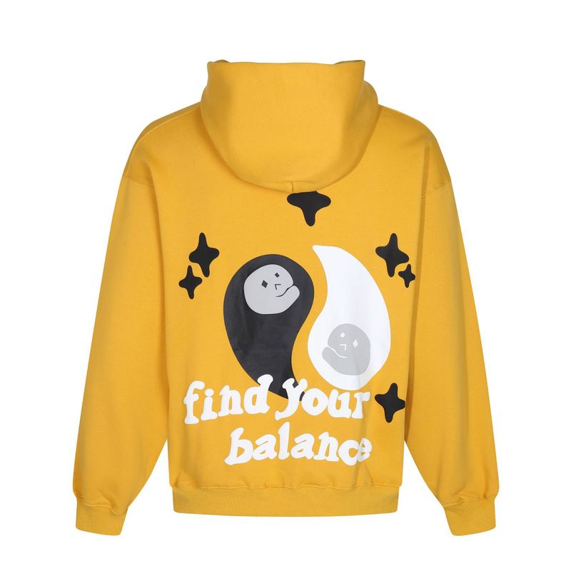 Felpa casual allentata High Street con cappuccio con stampa a sbuffo con lettera di marca alla moda foderata in pile_voghion.com