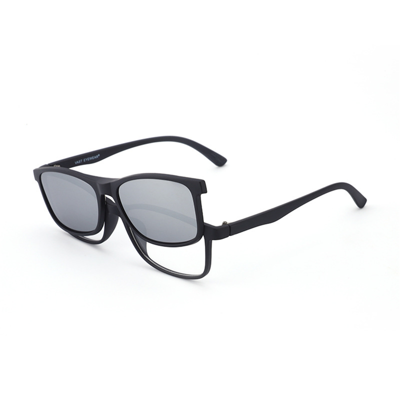 Magnetic Clip-on Sunclasses Polarized Outdoors Sport Driving Eyeglass Frames_voghion.com