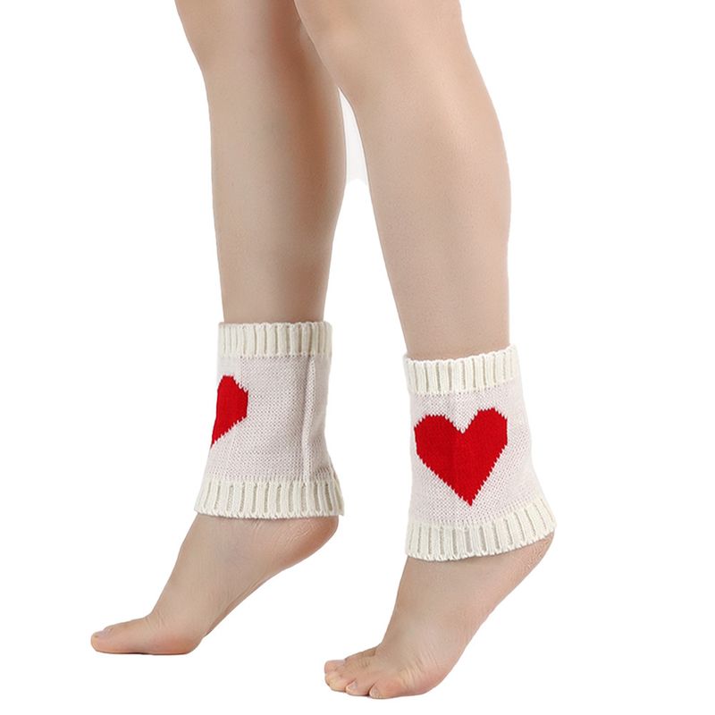 Warm knit socks and boots and leg warmers acrylic wool foot warmers_voghion.com