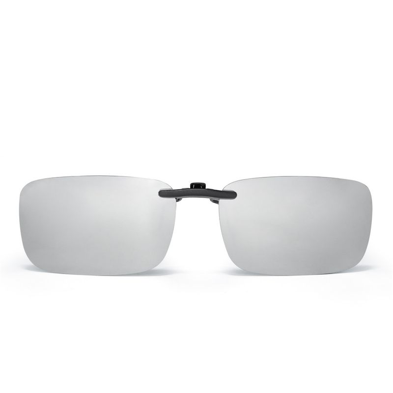 Randlos Rechteckeg Clip-on Sonnebrëller Liicht Polariséiert Brëller Männer Fraen UV400_voghion.com