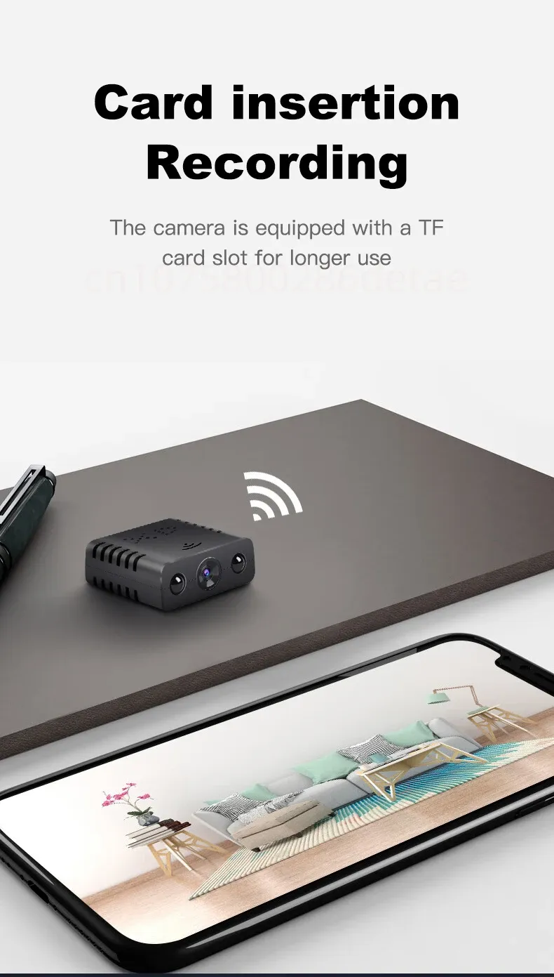 1080P HD Mini WIFI Kamera Akıllı Ev Güvenliği IR Gece Görüşü Geniş Açı Mikro Kablosuz Gözetim Kameraları Video_voghion.com
