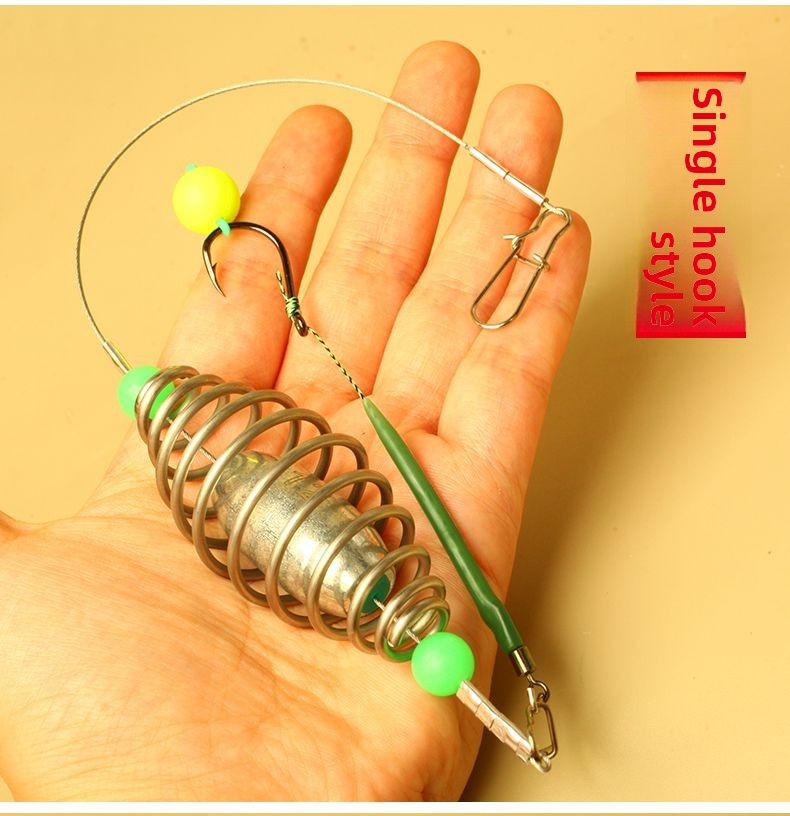 Bottom Full Set Beads Diamond Shape Reverse Ground Lure Knot European Style Carp Fishing Rig_voghion.com