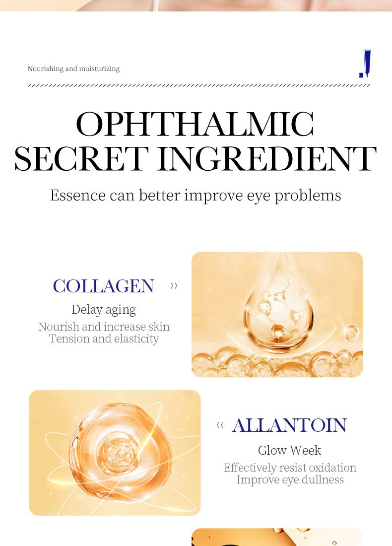 SADOER Collagen Anti-Wrinkle Eye Cream 20g Light Fine Lines Firming Removing Puffiness Dark Circles_voghion.com
