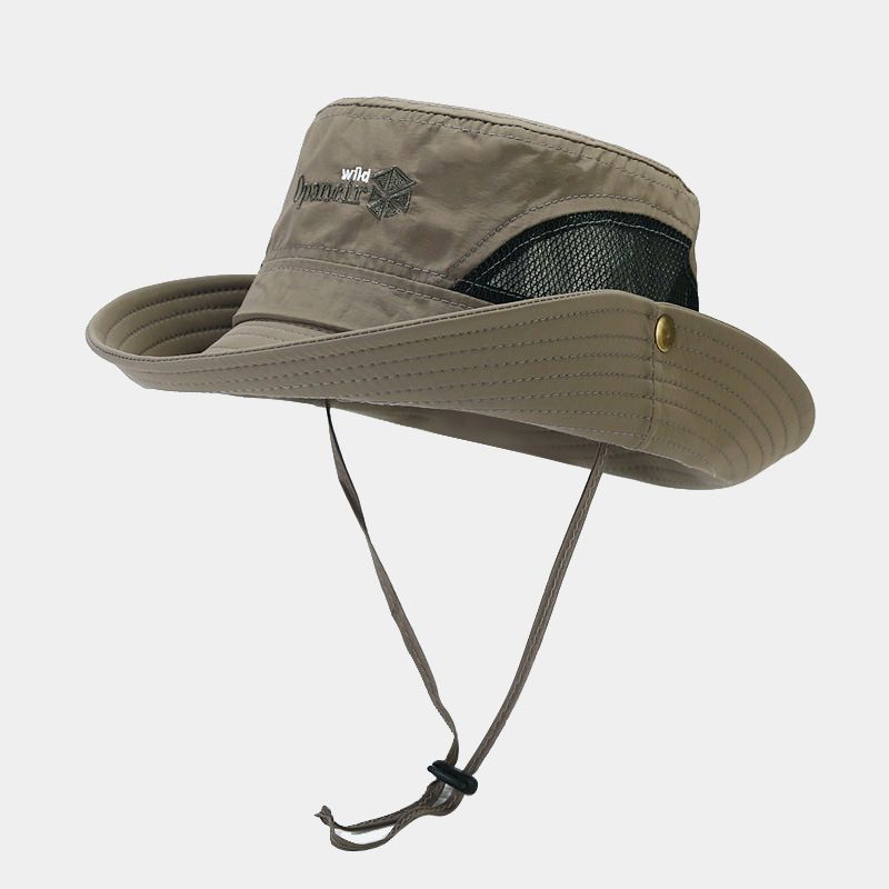 Hurtigtørkende hatt damenettskjøting pustende utendørs solbeskyttelse solhatt herre fiskehatt vanntett solhatt_voghion.com