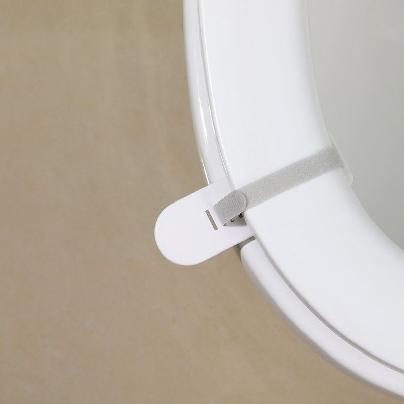 2 pezzi/set, sollevatore per sedile WC con fascia riutilizzabile, supporto per maniglia sedile WC creativo, strumenti di sollevamento, accessori per il bagno_voghion.com