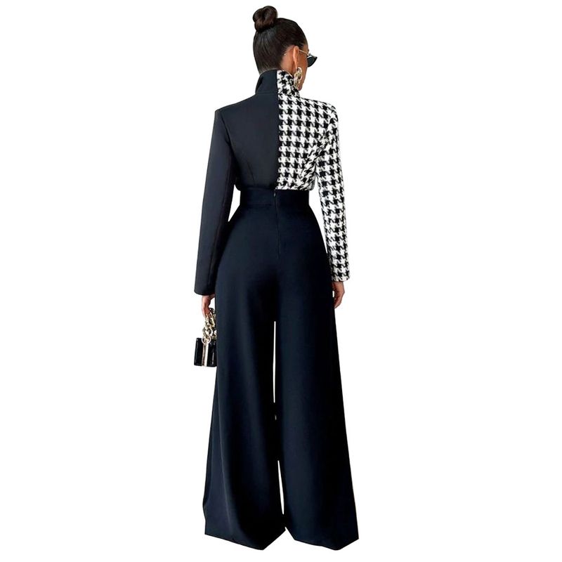 Damenbekleidung, drapiert, locker, schmal, weites Bein, einfarbig, gerader Stil, modische Freizeithose_voghion.com