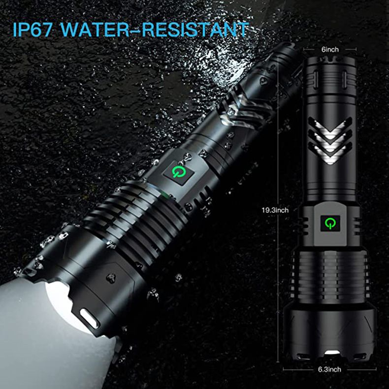 xhp199 Xhp160 With Power Bank Type-C Fast Charging Outdoor Strong Light Tactical Flashlight_voghion.com