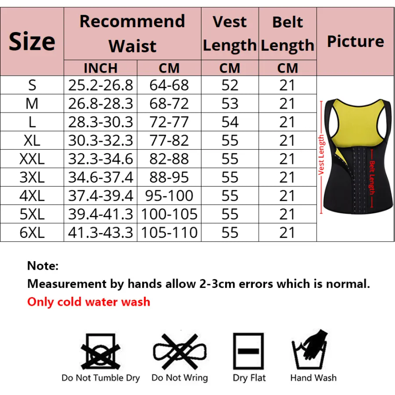 CXZD Damen Taillentrainer Hüftgürtel Schlankheitsgürtel Taillenmieder Korsett Neopren Shaperwear Weste Bauch Taillen-Bauchformer CXZD_voghion.com