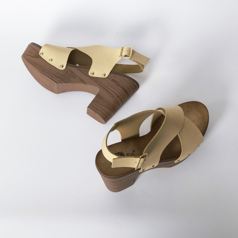 Schuhe 2024 Neue Dicken Hohen Absatz Große Größe Sandalen frauen Einfachheit_voghion.com