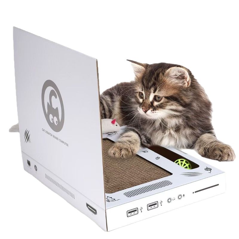 Consola de juegos portátil Butler Computadora Forma Creativa Internet Celebridad Gato Rascador Tablero Resistente al desgaste y_voghion.com