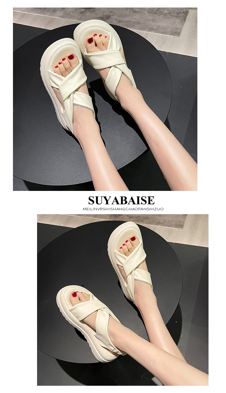 Lady Slides Thongs Strand Reizen Leer Antislip_voghion.com