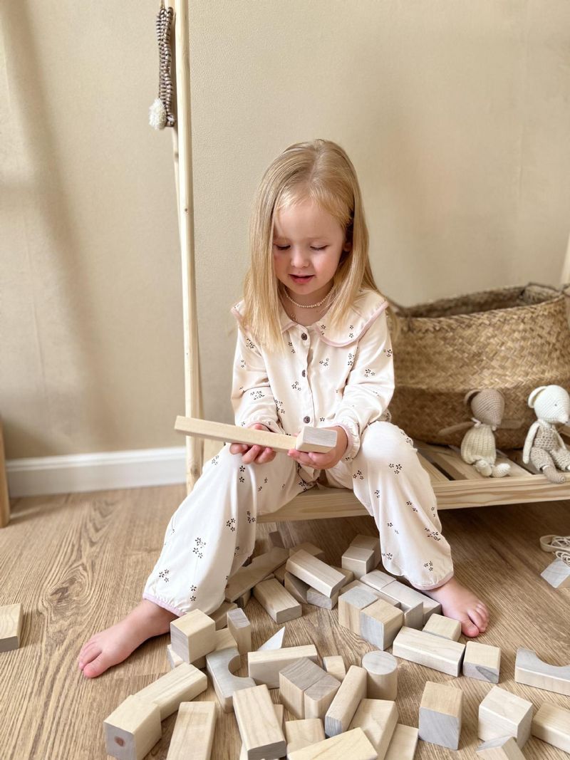 Pijamas para niños de estilo coreano Minicowmother, ropa de otoño e invierno para el hogar, ropa antibacteriana con aire acondicionado para bebés, traje para niños_voghion.com