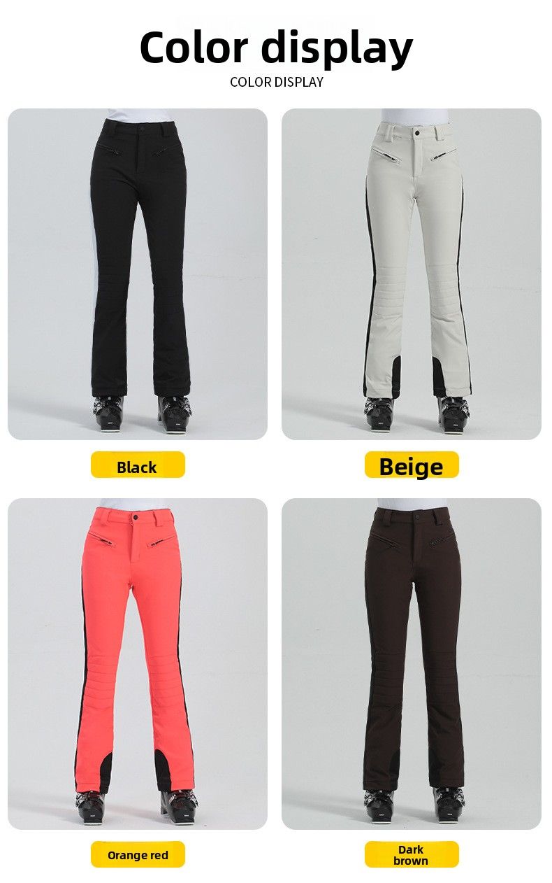 24 neue Ski Doppel Bord Winter Outdoor Warme Winddicht Wasserdicht Stretch Schnee Hosen Für Frauen_voghion.com