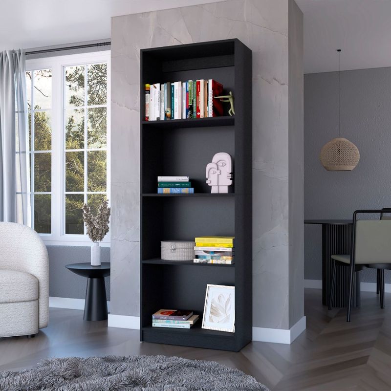 Scaffali Libreria nera a ripiani_voghion.com